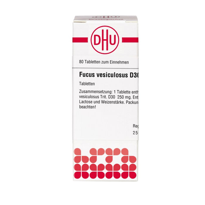 DHU Fucus vesiculosus D30 Tabletten, 80 St. Tabletten