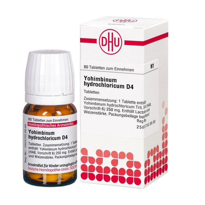 DHU Yohimbinum hydrochloricum D 4 Tabletten, 80 pc Tablettes