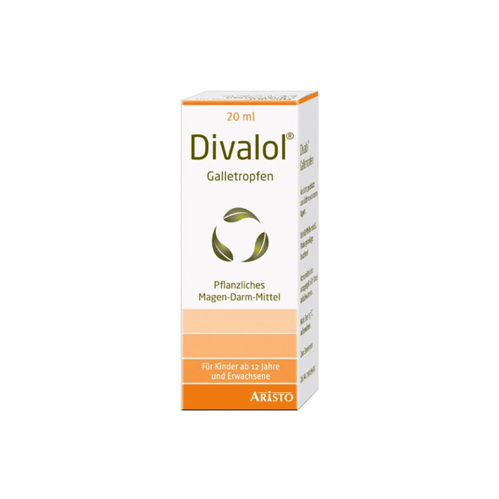 Divalol Galletropfen pflanzliches Magen-Darm-Mittel, 20 ml Solution