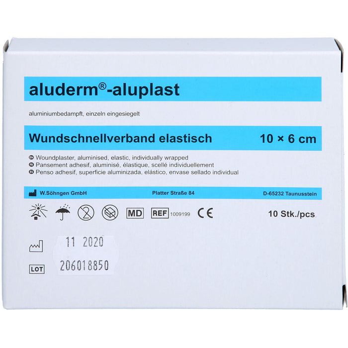 aluderm-aluplast elastisch 1 m x 6 cm Wundauflage, 1 St. Pflaster