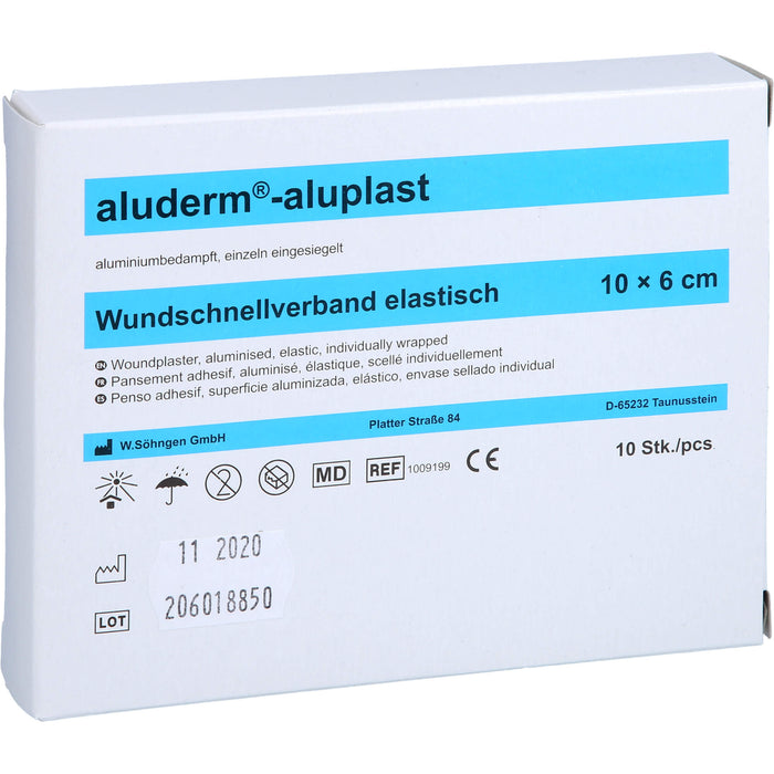 aluderm-aluplast elastisch 1 m x 6 cm Wundauflage, 1 pcs. Patch