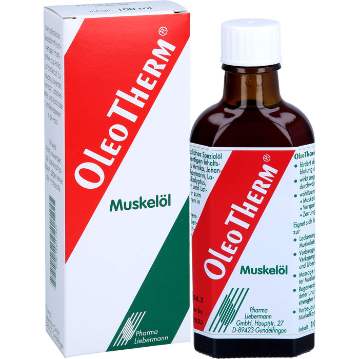 OleoTherm Muskelöl, 100 ml Öl