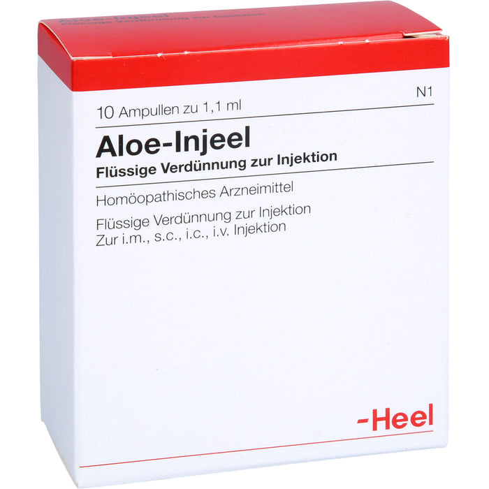 Aloe Injeel flüssige Verdünnung, 10 pc Ampoules