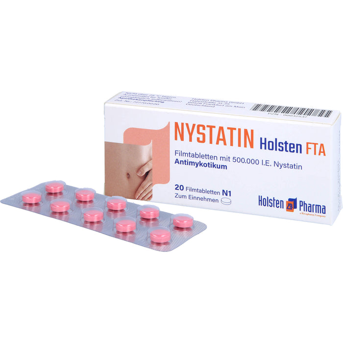 Nystatin Holsten Filmtabletten, 20 pcs. Tablets