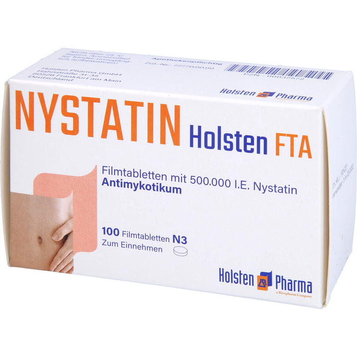 Nystatin Holsten Filmtabletten  Antimykotikum, 100 pcs. Tablets