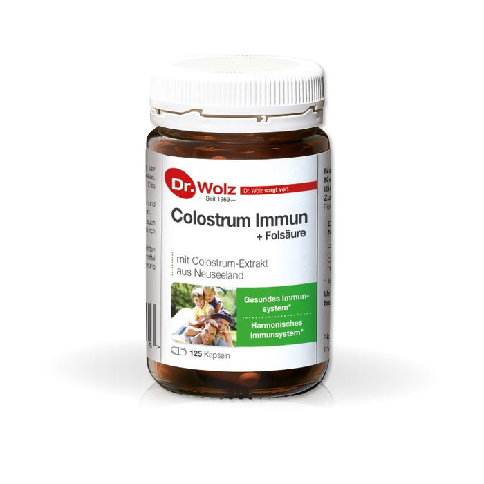 Dr. Wolz Colostrum Immun + Folsäure Kapseln, 125 pc Capsules