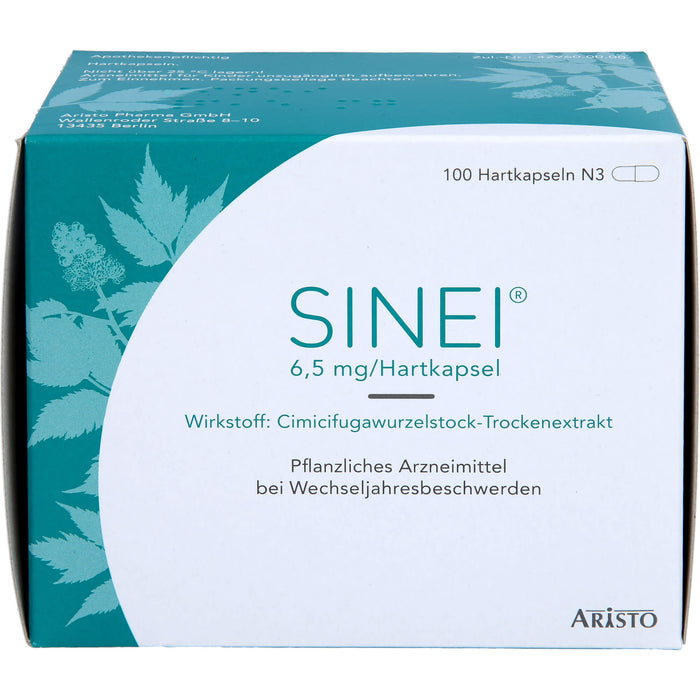 Sinei Hartkapseln bei Wechseljahresbeschwerden, 100 pcs. Capsules