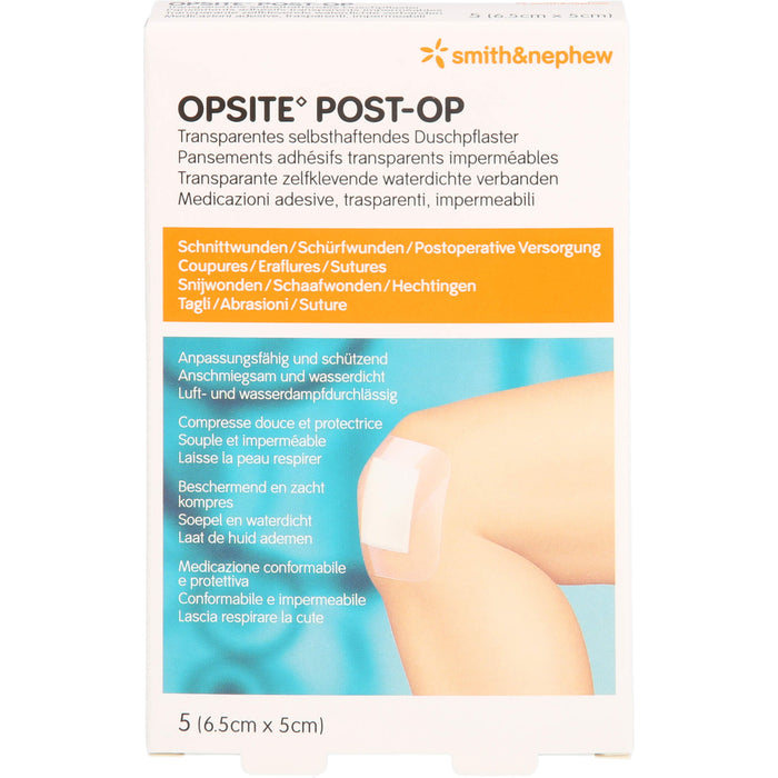 OPSITE Post-OP Duschpflaster 6.5 x 5 cm, 5 St. Wundauflagen