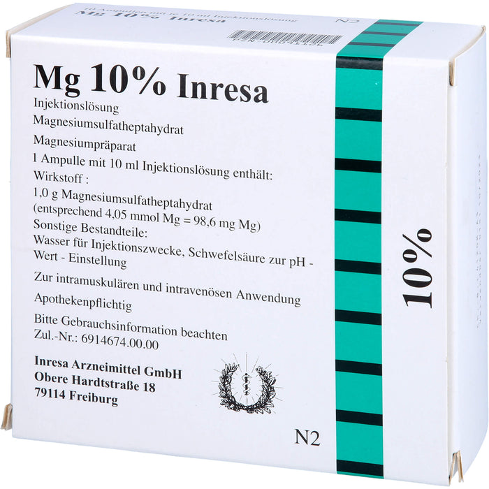 MG 10% Inresa Injektionslösung, 10 pcs. Ampoules