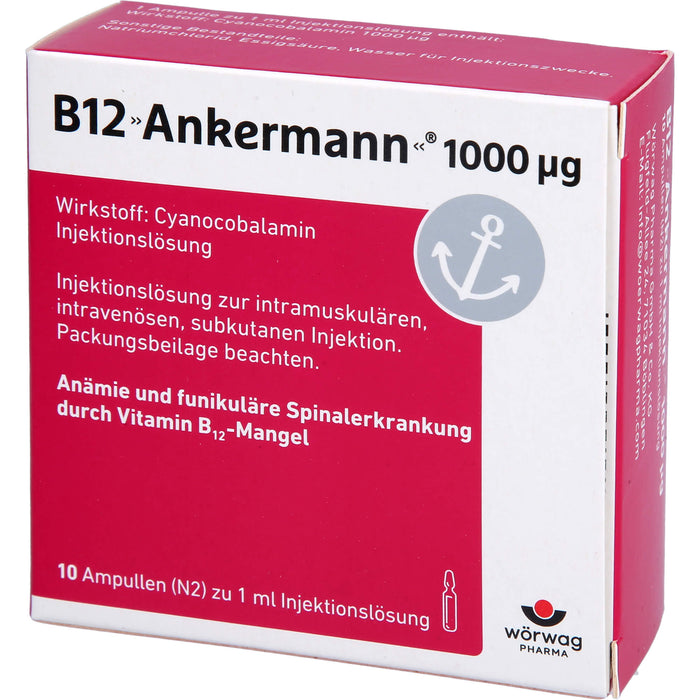 B12 Ankermann 1000 µg Ampullen, 10 St. Ampullen