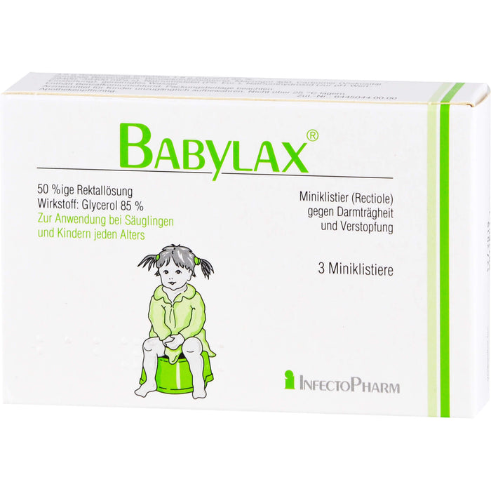 BABYLAX Miniklistier gegen Verstopfung, 3 pc Lavements