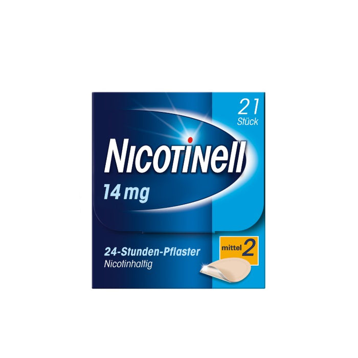 Nicotinell 14 mg/24-Stunden-Pflaster (bisher 35 mg) Stärke 2 (mittel), 21 St. Pflaster