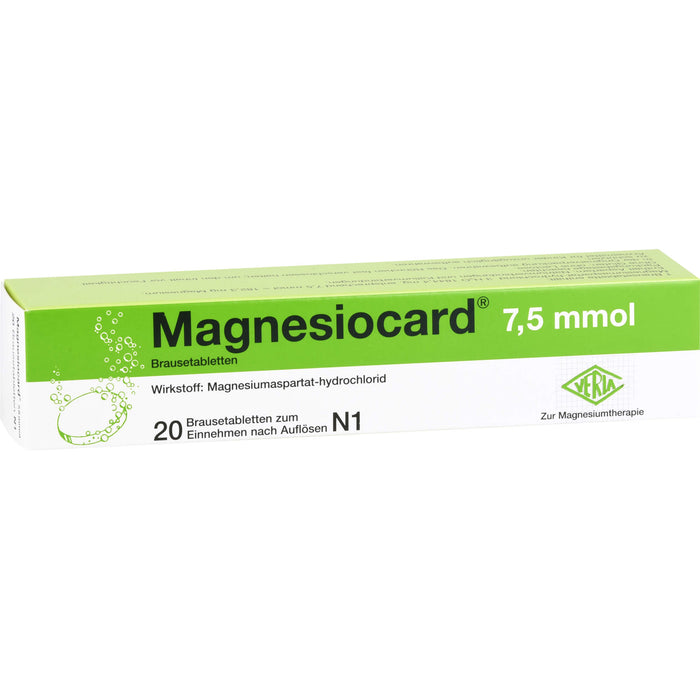 Magnesiocard 7,5 mmol Brausetabletten, 20 pc Tablettes