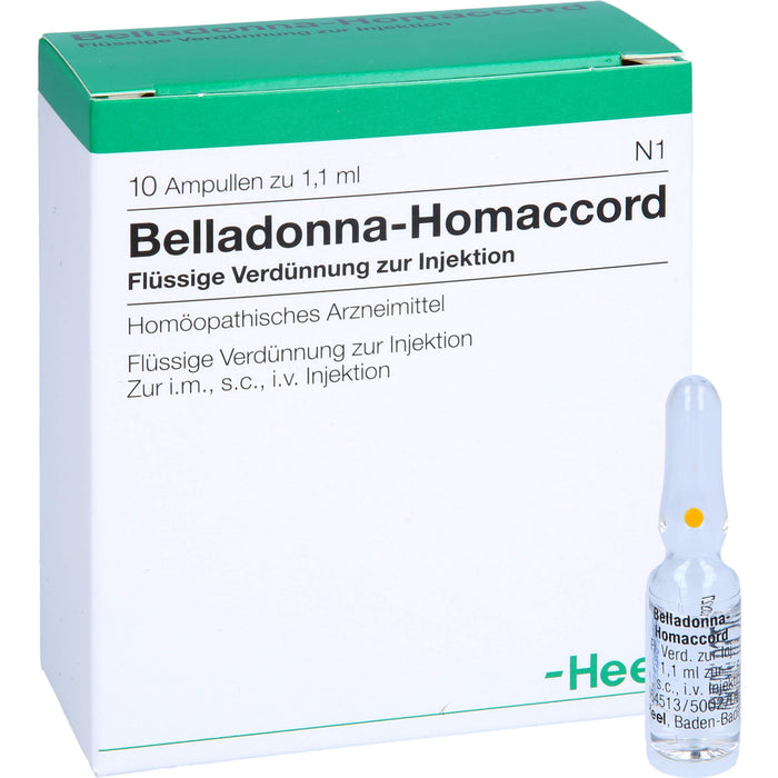 Belladonna-Homaccord flüssige Verdünnung, 10 pcs. Ampoules