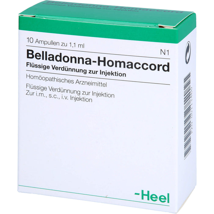 Belladonna-Homaccord flüssige Verdünnung, 10 pc Ampoules