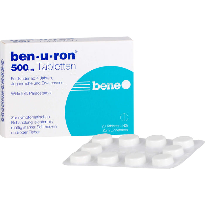 Ben-u-ron 500 mg Tabletten, 20 St. Tabletten