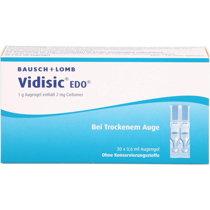 Vidisic EDO Augengel, 30 pc Pipettes à dose unique