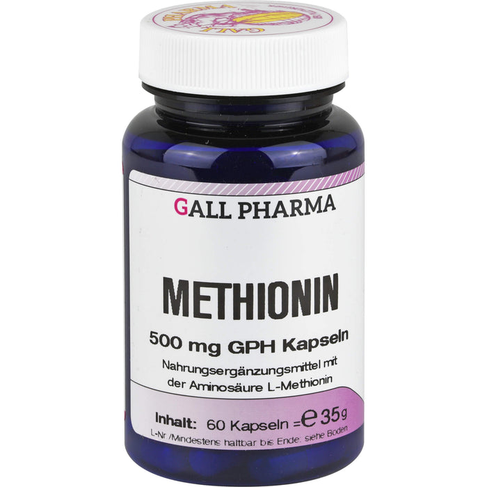 GALL PHARMA Methionin 500 mg GPH Kapseln, 60 pcs. Capsules