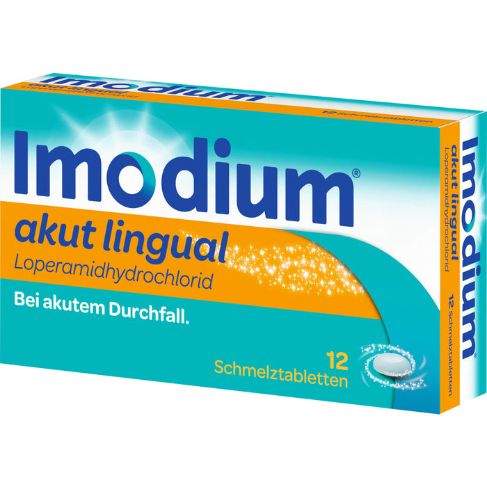 Imodium akut lingual 2 mg Schmelztabletten Reimport EurimPharm, 12 pcs. Tablets