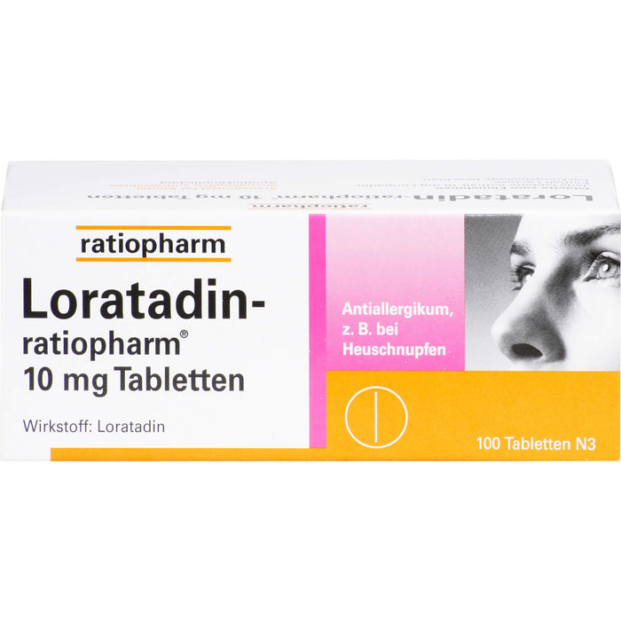 Loratadin-ratiopharm 10 mg Tabletten bei Allergien, 100 pc Tablettes