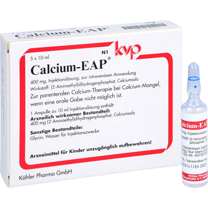 Calcium-EAP Injektionslösung bei Calcium-Mangel, 5 pc Ampoules