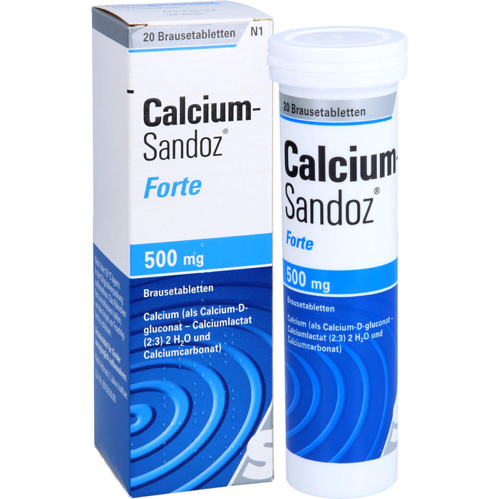 Calcium-Sandoz forte Brausetabletten, 20 pc Tablettes