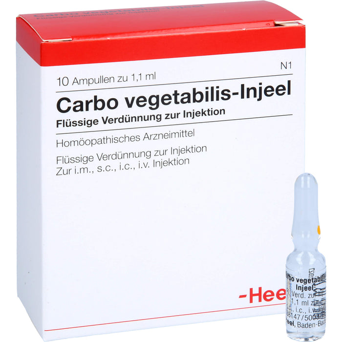 Carbo vegetabilis-Injeel flüssige Verdünnung, 10 pcs. Ampoules