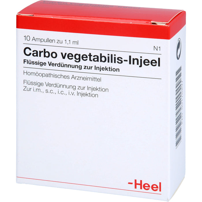 Carbo vegetabilis-Injeel flüssige Verdünnung, 10 pcs. Ampoules