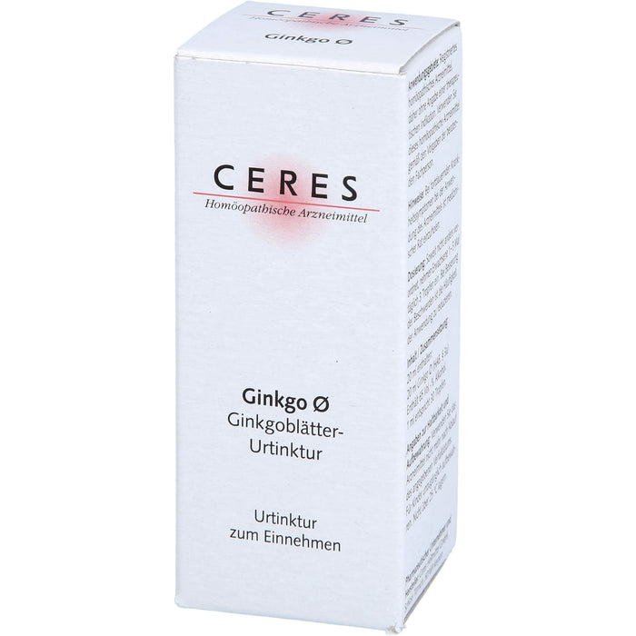 Ceres Ginkgo Urtinktur, 20 ml Lösung