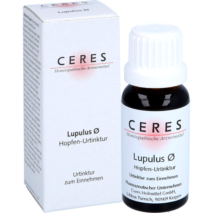 Ceres Lupulus Urtinktur, 20 ml TRO