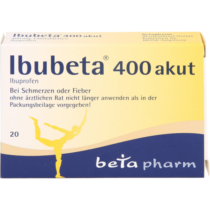 Ibubeta 400 akut Tabletten, 20 pc Tablettes