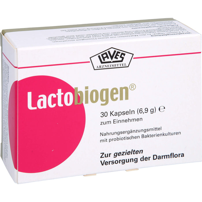 Lactobiogen Kapseln zur gezielten Versorgung der Darmflora, 30 pc Capsules