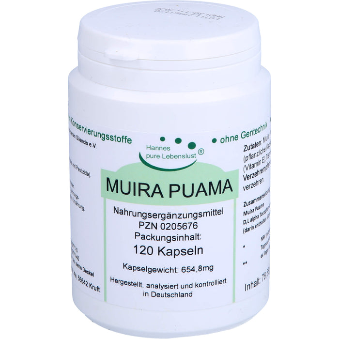 Muira Puama + E Kapseln, 120 pc Capsules