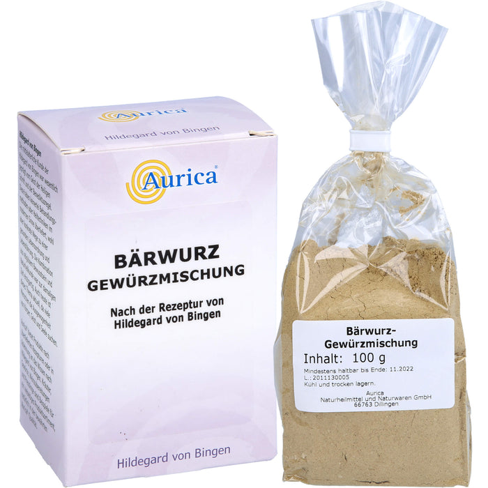 Aurica Bärwurz Gewürzmischung nach der Rezeptur von Hildegard von Bingen, 100 g Pulver