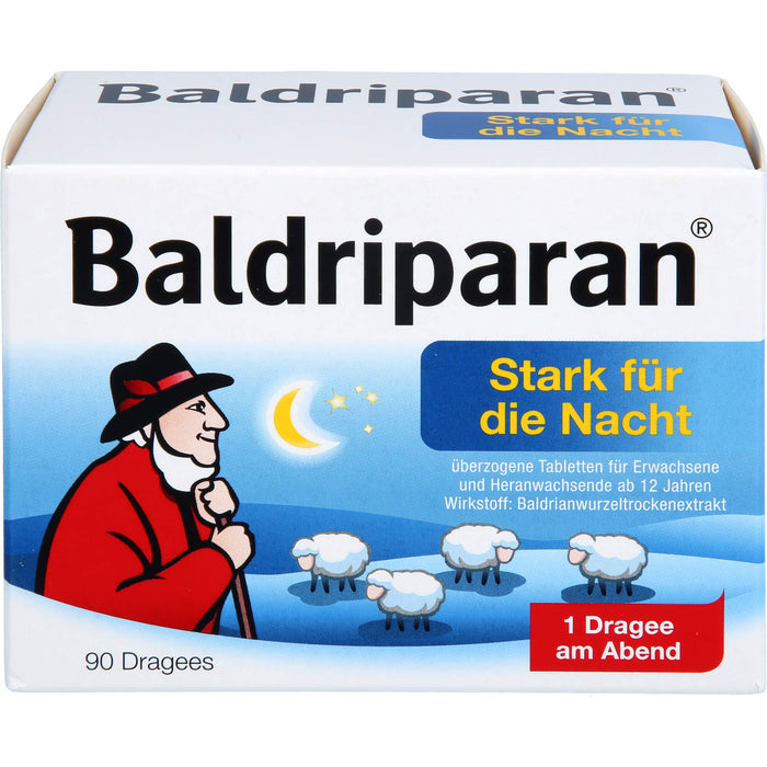 Baldriparan stark für die Nacht Dragees, 90 pc Tablettes