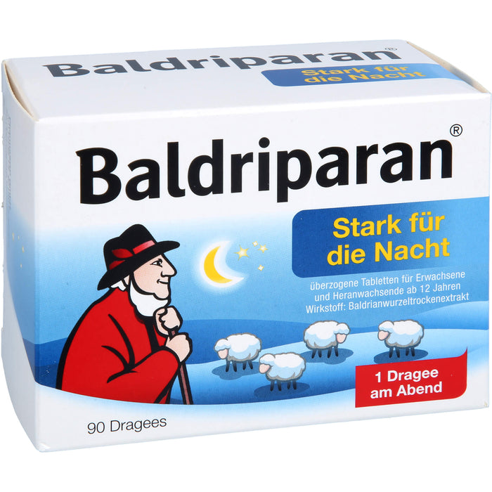 Baldriparan stark für die Nacht Dragees, 90 pcs. Tablets