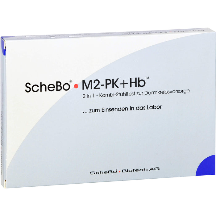 ScheBo M2-PK + Hb 2in1 Kombi-Darmkrebsvorsorge Stuhltest, 1 pcs. Test