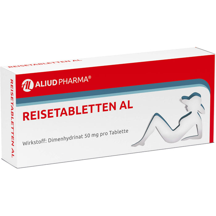 Reisetabletten AL bei Schwindel, Übelkeit und Erbrechen, 20 pc Tablettes