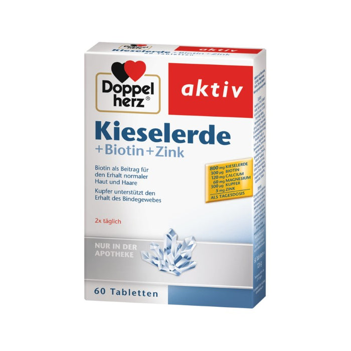 Doppelherz Kieselerde + Biotin, 60 pcs. Tablets