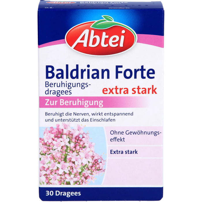 Abtei Baldrian Forte Beruhigungsdragees, 30 St. Tabletten