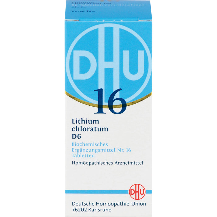 DHU Schüßler-Salz Nr. 16 Lithium chloratum D6 Tabletten, 80 pc Tablettes