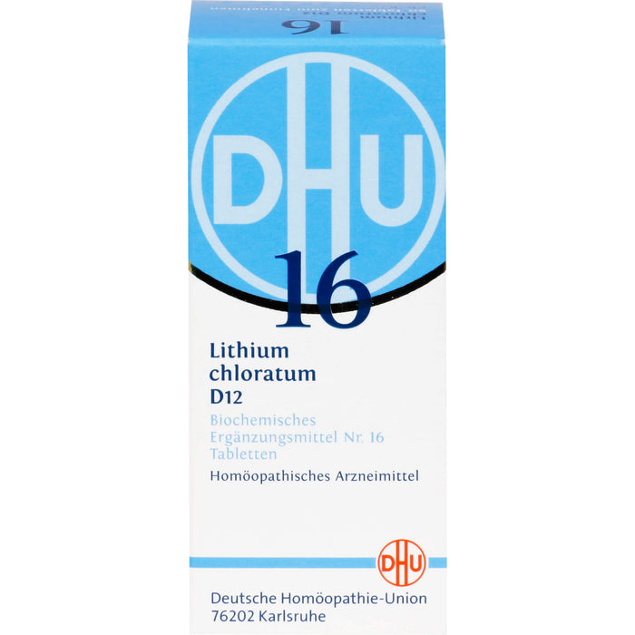 DHU Schüßler-Salz Nr. 16 Lithium chloratum D12 Tabletten, 80 St. Tabletten