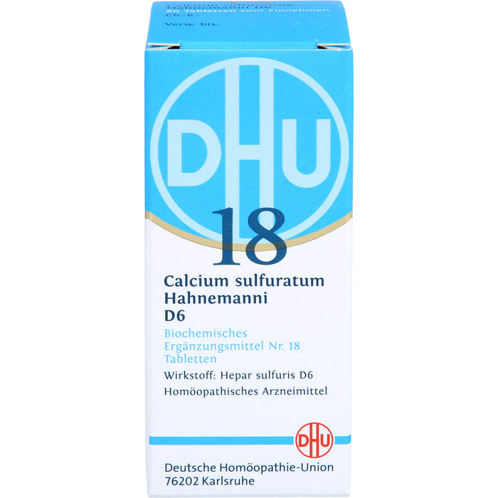 DHU Biochemie  18 Calcium sulfuratum Hahnemanni D6 Tabletten, 80 St. Tabletten