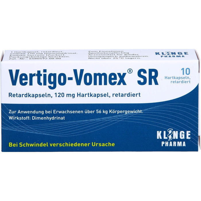 Vertigo-Vomex SR Retardkapseln, 10 pc Capsules