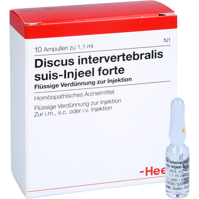 Discus intervertebralis suis-Injeel forte Ampullen, 10 pcs. Ampoules