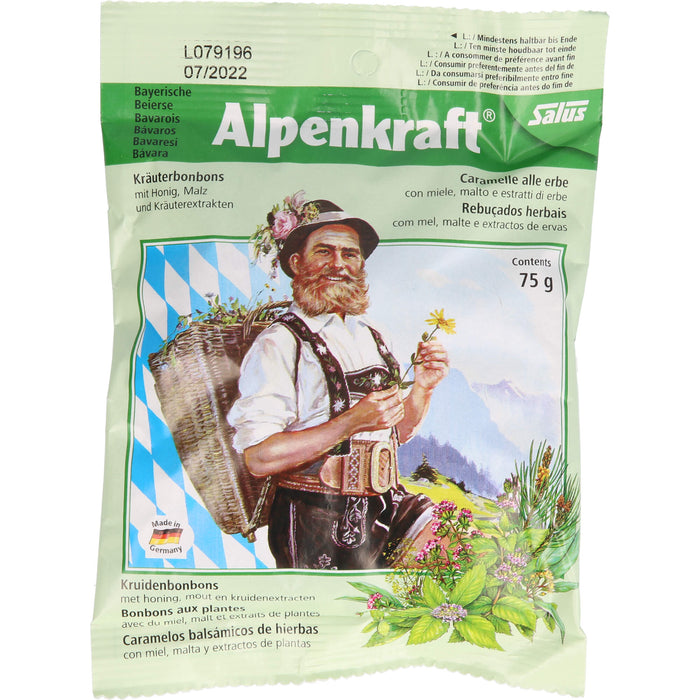 Salus Bayerische Alpenkraft Kräuterbonbons, 75 g Candies