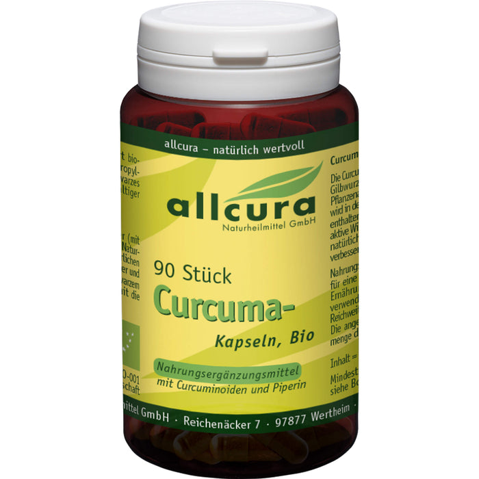 allcura Curcuma-Kapseln Bio, 90 pcs. Capsules