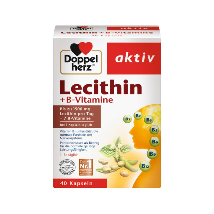 Doppelherz Lecithin + B-Vitamine, 40 St. Kapseln