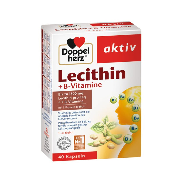 Doppelherz Lecithin + B-Vitamine, 40 pcs. Capsules