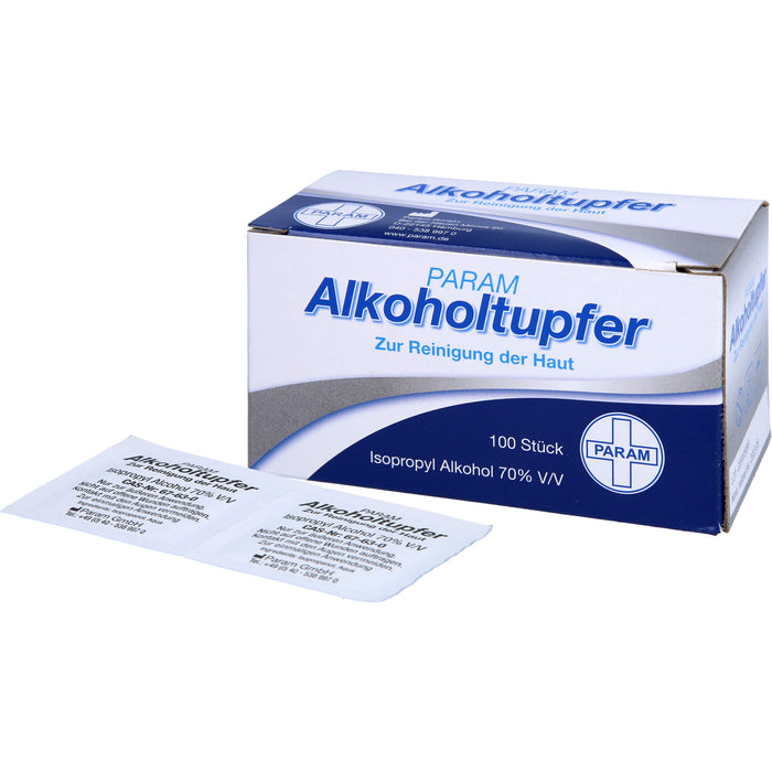 Alkoholtupfer PARAM, 100 St. Tupfer